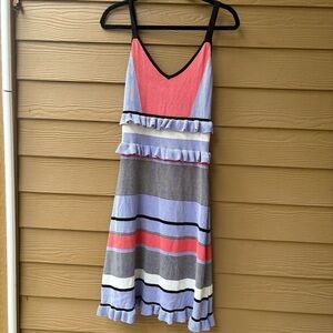 Allison New York Striped Sleeveless Sweater Dress Size Medium